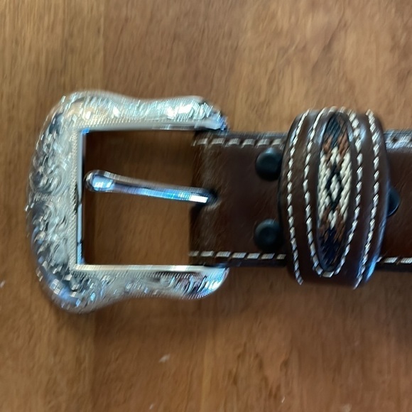 NOCONA NWOT Genuine Leather Western Belt Size 38 main image 11